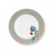 Pip Studio Blooming Tales Blue Suppenteller 21,5 cm