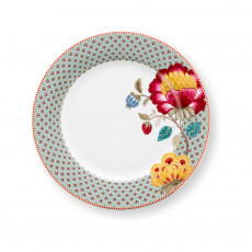 Pip Studio Blooming Tales Blue Speiseteller 26,5 cm