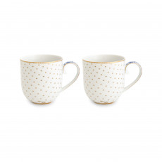 Pip Studio Royal White Kaffeetassen-Set 2-tlg. im GK 0,26 L