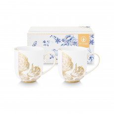Pip Studio Royal White Teetassen Set 2-tlg. im GK 0,32 L