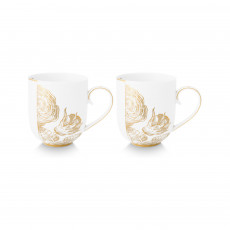 Pip Studio Royal White Teetassen Set 2-tlg. im GK 0,32 L