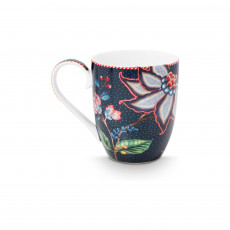 Pip Studio Berry Blues Becher mit Henkel XL 0,45 L