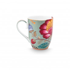 Pip Studio Blooming Tales Blue Becher mit Henkel 0,36 L