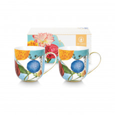 Pip Studio Royal Multi Kaffeetassen Flowers Set 2-tlg. im GK 0,26 L