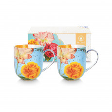 Pip Studio Royal Multi Teetassen Flowers Set 2-tlg. im GK 0,32 L