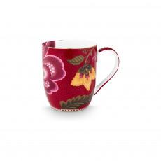 Pip Studio Blooming Tales Dark Red coffee cup 0.20 L