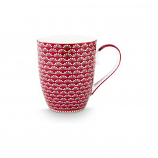 Pip Studio Blooming Tales Dark Red Mug with handle 0.36 L