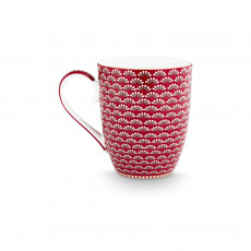Pip Studio Blooming Tales Dark Red Mug with handle 0.36 L