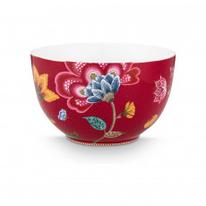 Pip Studio Blooming Tales Dark Red bowl 23 cm