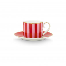 Pip Studio Love Birds Red-Pink Espressotasse 2-tlg. 0,12 L