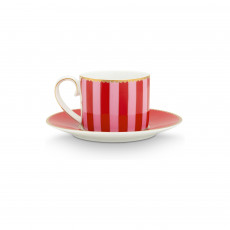 Pip Studio Love Birds Red-Pink Espressotasse 2-tlg. 0,12 L