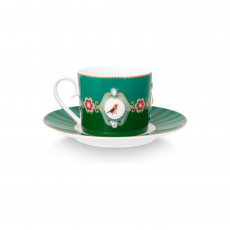 Pip Studio Love Birds Emerald-Green Capppuccinotasse 2-tlg. 0,20 L