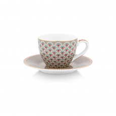 Pip Studio Blooming Tales Khaki Espressotasse 2-tlg. 0,12 L