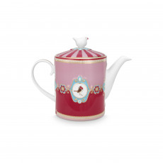 Pip Studio Love Birds Red-Pink Teekanne 1,3 L