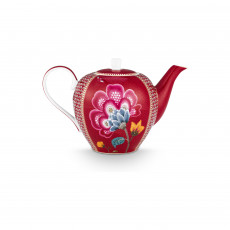Pip Studio Blooming Tales Dark Red Teapot 1.6 L