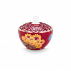 Pip Studio Blooming Tales Dark Red sugar bowl 0.30 L