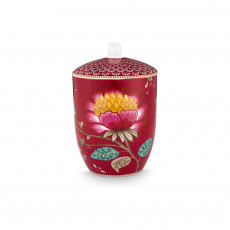 Pip Studio Blooming Tales Dark Red storage jar 1.5 L