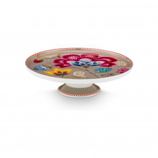 Pip Studio Blooming Tales Khaki Tortenteller Klein 21 cm