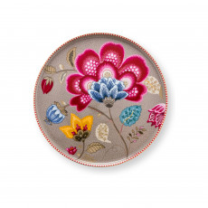 Pip Studio Blooming Tales Khaki Tortenteller Klein 21 cm