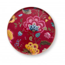 Pip Studio Blooming Tales Dark Red cake plate 30.5 cm