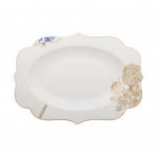 Pip Studio Royal White Servierschale  Oval 40x28,5 cm