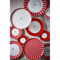 Pip Studio Love Birds Red-Pink Tortenteller Rechteckig Rot 33,3x15,5cm