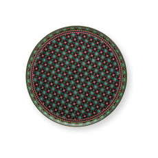 Pip Studio Berry Blues Clover Green Tortenteller auf Fuß 21 cm