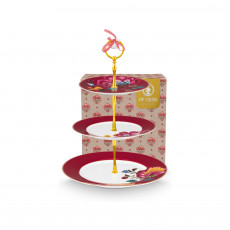 Pip Studio Blooming Tales Fantasy Dark Red Etagere 3-tlg. im GK