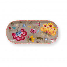 Pip Studio Blooming Tales Khaki Tortenteller 33x15,5 cm