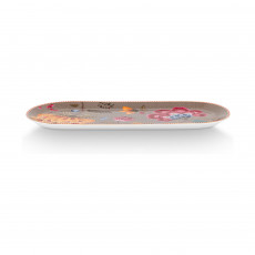 Pip Studio Blooming Tales Khaki Tortenteller 33x15,5 cm