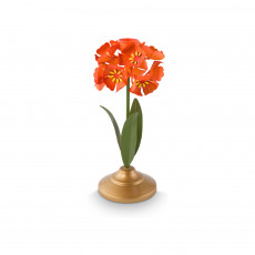 Pip Studio Lily & Lotus Kerzenständer Metall Blume Orange 22,5 cm