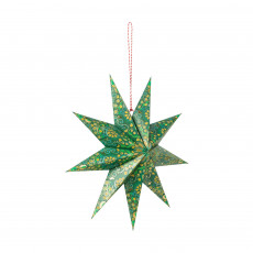 Pip Studio Love Birds Dark Green Weihnachtsstern Papier Overall Print Dunkelgrün 60 cm