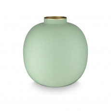 Pip Studio Home Accessories Vase Metall Matt Bright Green 23 cm
