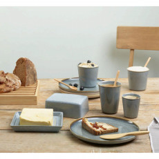 ASA SELECTION Saisons Denim Butter dish 16.5x13.5 cm / h: 7 cm
