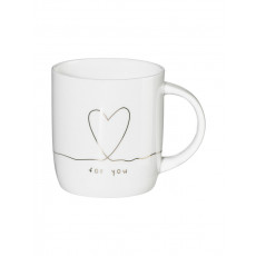 ASA SELECTION Linia Mug with handle, for you d: 8.7 cm / h: 9.4 cm / 0.35 l