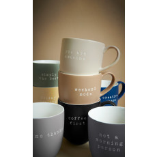 ASA SELECTION Hey! Mug with handle coffee first 0.35 L