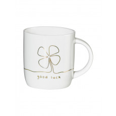 ASA SELECTION Linia Mug with handle, good luck d: 8.7 cm / h: 9.4 cm / 0.35 l