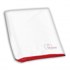 Vinosion by Porzellantreff Microfibre glass cleaning cloth with red wrap 40x70 cm