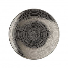 Rosenthal studio-line TAC Gropius Stripes 2.0 Bread plate platinum titanium plated 16 cm