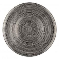 Rosenthal studio-line TAC Gropius Stripes 2.0 Platinum titanium-coated charger plate 33 cm