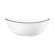 Seltmann Weiden Modern Life Black Line Oval bowl l: 21 cm / h: 8 cm / 1.0 L