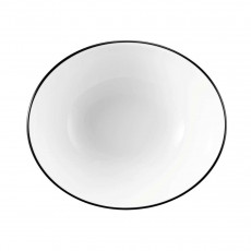 Seltmann Weiden Modern Life Black Line Oval soup bowl l: 16 cm / h: 4 cm / 0.42 L