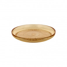Bitz Kusintha - Glas amber Plate d: 25 cm