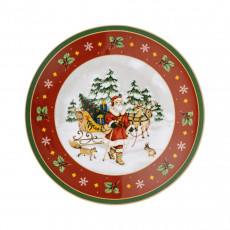 Hutschenreuther Happy Christmas Cake plate on foot, large d: 28 cm h: 10.5 cm