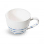Gmundner Ceramic Pure Flamed Blue Tea Sippy Cup Maxima 0,4 L / h: 9 cm