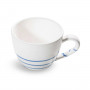 Gmundner Keramik Pur Geflammt Blau Tea cup Maxima 0.4 L / h: 9 cm