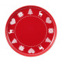 Friesland Happymix Christmas Red Breakfast plate/Jumbo saucer 19 cm