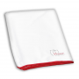 Vinosion by Porzellantreff Microfibre glass cleaning cloth with red wrap 40x70 cm