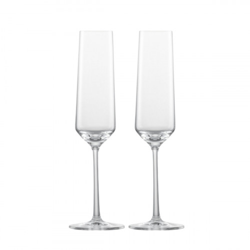 Zwiesel Glas Pure Бокал для шампанского с точкой образования пузырьков 209 мл / в: 252 мм / набор из 2 шт