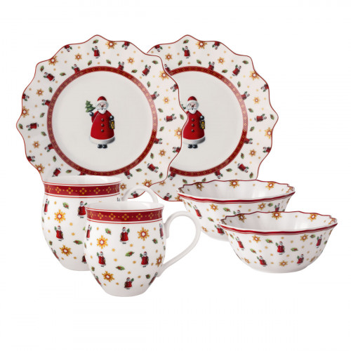 Villeroy & Boch Toy's Delight Завтрак набор Санта 6 предметов